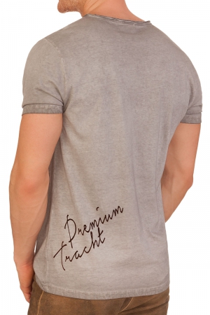 Trachten T-Shirt "Premium Tracht" von HangOwear Grau