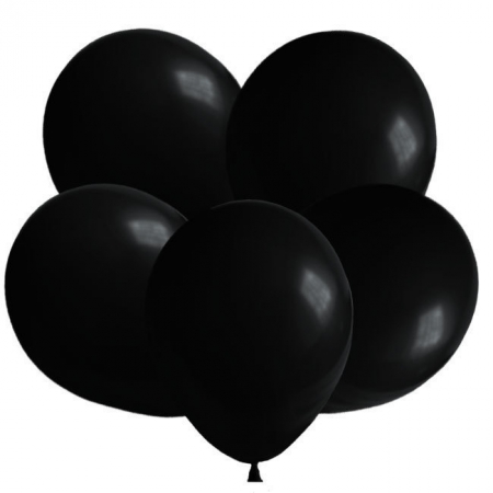 100 Stück Luftballons Party-Deko Schwarz 12" 30cm