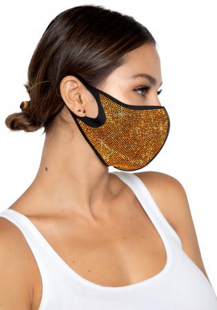 Leg Avenue Strassstein Gesichts Maske M1019 Gold