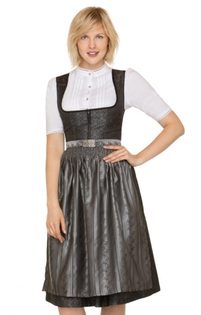 Stockerpoint Mididirndl FABIA 70cm 2tlg. anthrazit schiefer