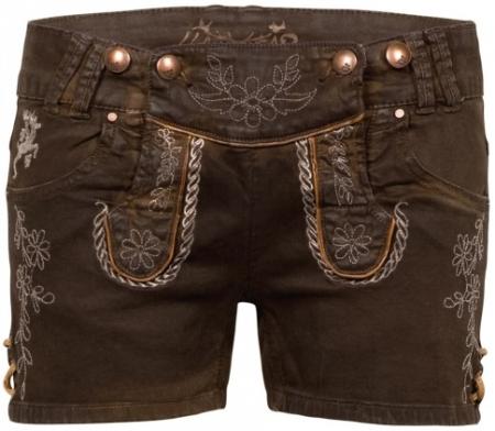 Hangowear Trachten JEANSSHORT dunkelbraun