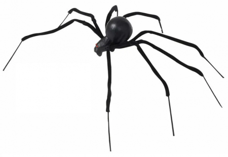 Spinne Schwarze Witwe biegbar 90cm