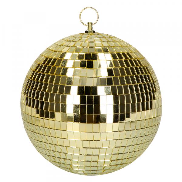 Disco Spiegel Kugel Spiegelball 20cm Gold