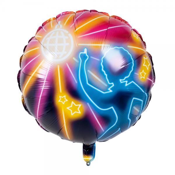 Folieballon Disco Fever zweiseitig 45 cm