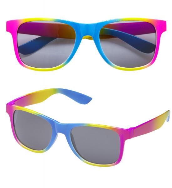 Regenbogen Brille mit dunklen Gläsern