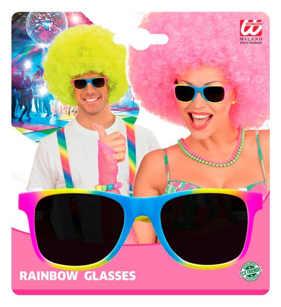 Regenbogen Brille mit dunklen Gläsern