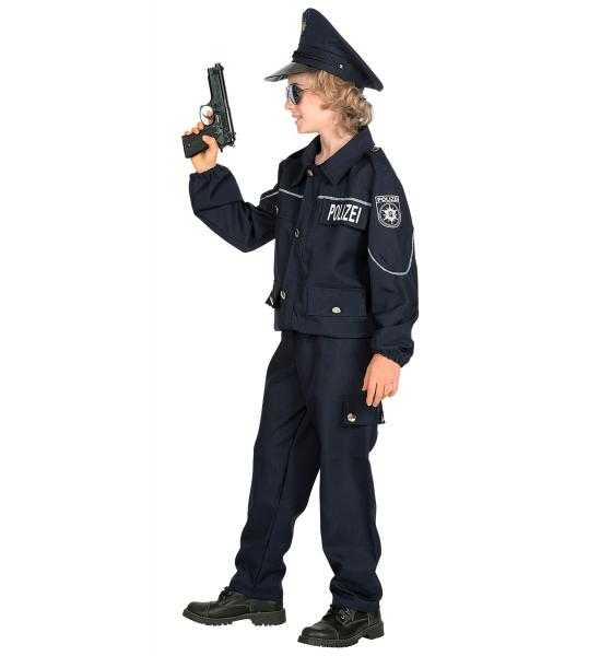 Deutsche Polizei Uniform für Kinder Kostüm ​​​​​​​Oberteil, Hose und Mütze