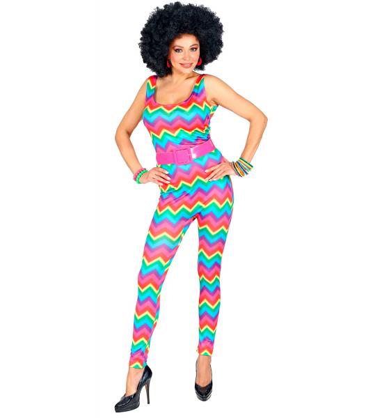 70er Jahre Groovy Body Style Bodysuit Regenbogen