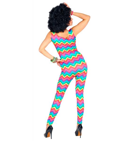 70er Jahre Groovy Body Style Bodysuit Regenbogen