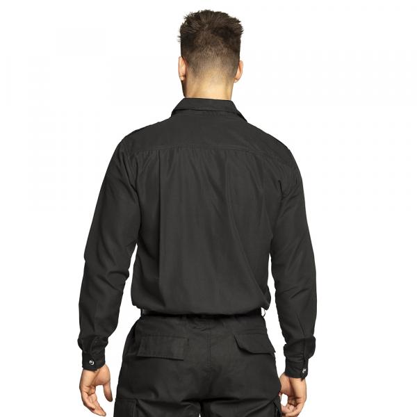 Security Uniform Herren Hemd Schwarz