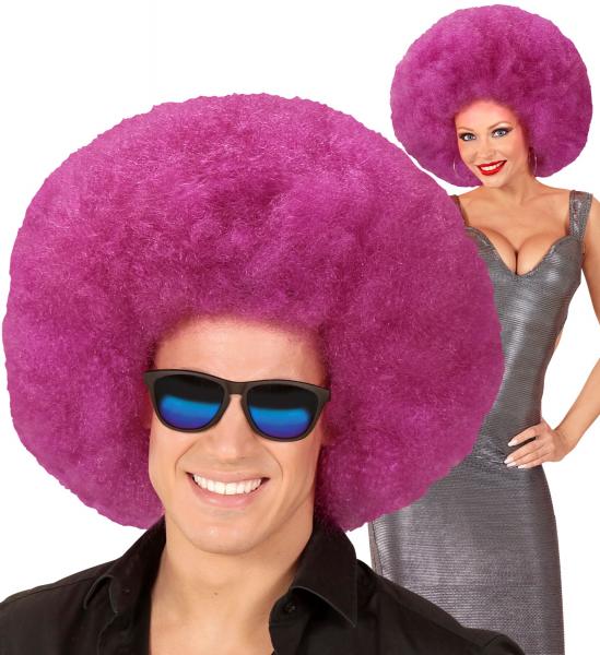 Violette Riesen Afro Perücke