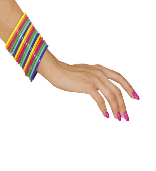 Set von 18 Multicolor Armreifen