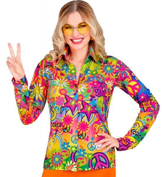 70er Jahre Hippie Bluse Peace