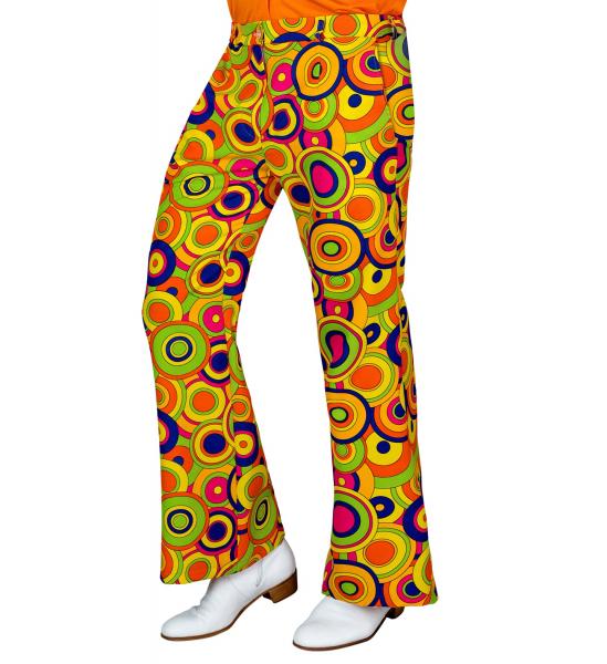 70er Jahre Herrenhose Yellow Circles