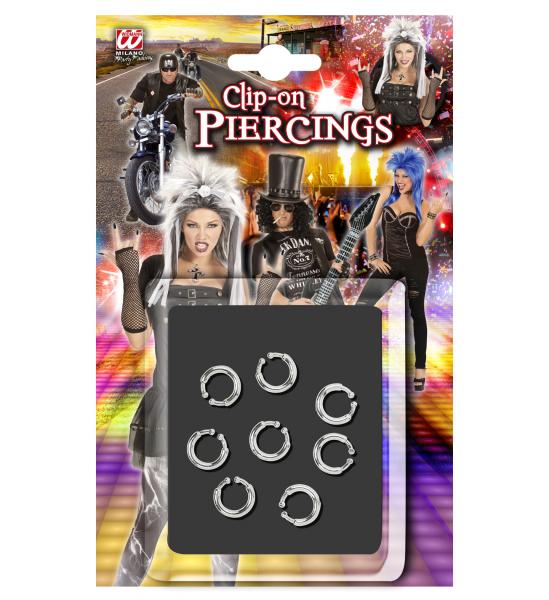 8er Set Piercing Clips