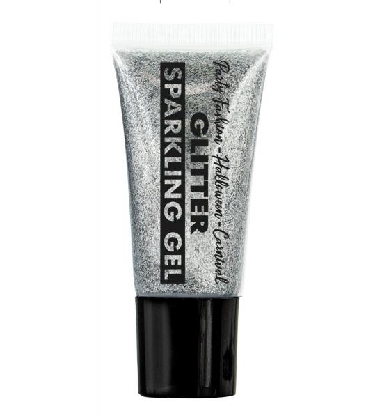 Glittergel Silber in Tube 25ml