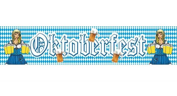 Folienbanner Oktoberfest 2.6m x 0.19m Glitzer