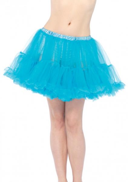 Leg Avenue Halblanger Petticoat Tüll Türkis