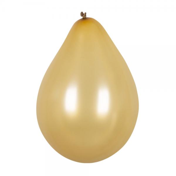 Latex Ballons 6 Stück Gold 23cm