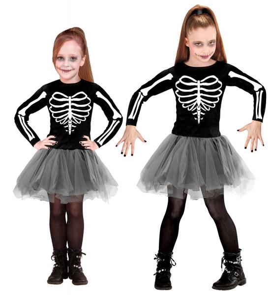 Skeleton Tänzerin Kleid mit Tutu