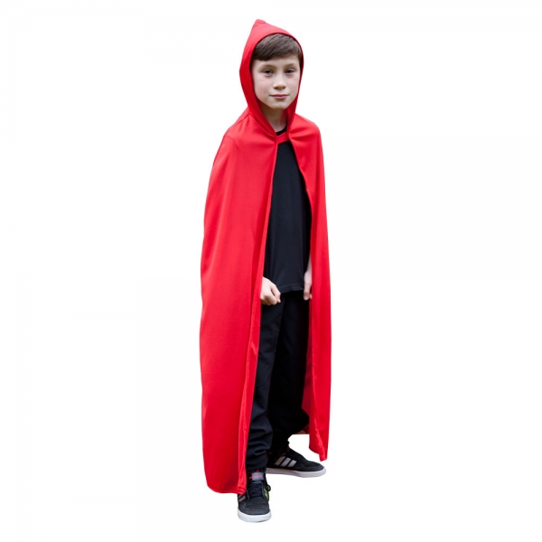 Roter Umhang mit Kapuze Hooded Cape für Kinder