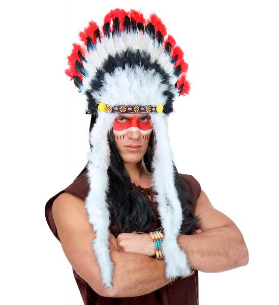 Indianer Feder Kopfschmuck Wilder Stier