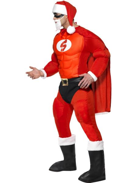 Kostüm Super Santa / Superman-Weihnachtsmann Kostüm