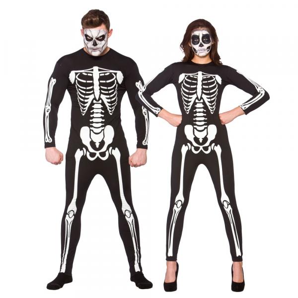 Unisex Skeleton Jumpsuit Skelett Overall