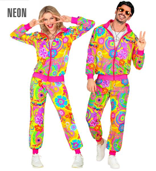 80er Neon Groovy Love Party Trainingsanzug Unisex