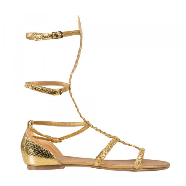 Goldene Griechen Sandalen Gr. 37