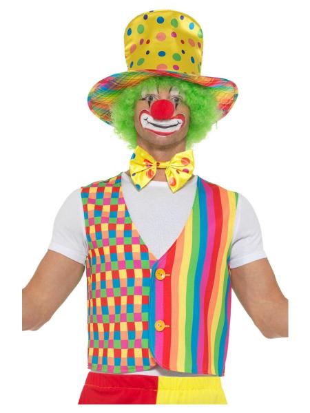 Clown Set mit Weste, Hut & Fliege