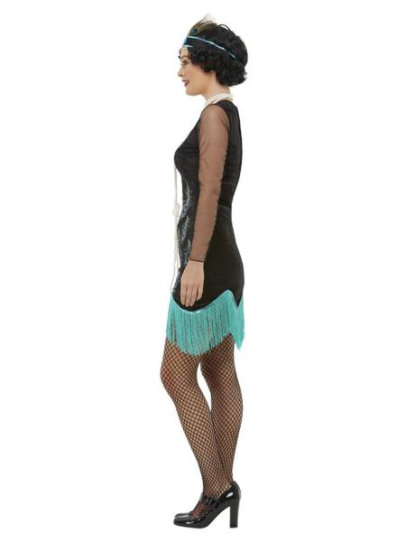 20er Jahre Pfau Flapper Kostüm für Damen