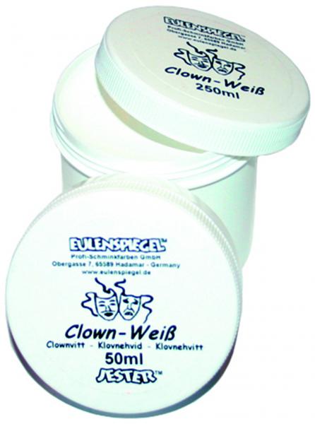 Eulenspiegel Clown Weiß Schminke 50 ml