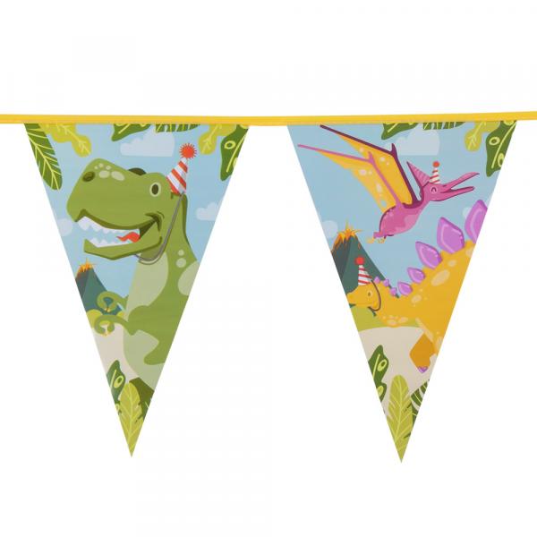 Wimpelkette Dino Party 30x20cm 6m