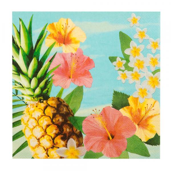 20 Papierservietten Paradise Hawaii 33 x 33cm