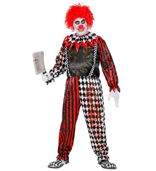 Killerclown mit Overall, Kragen