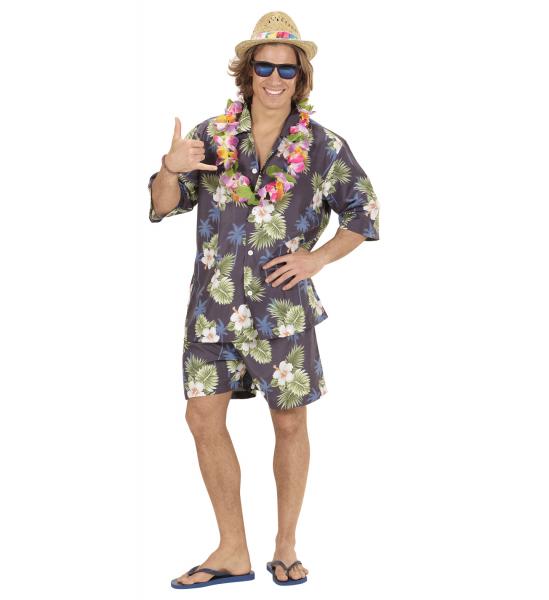 Hawaianer Kostüm mit Shorts und Hemd