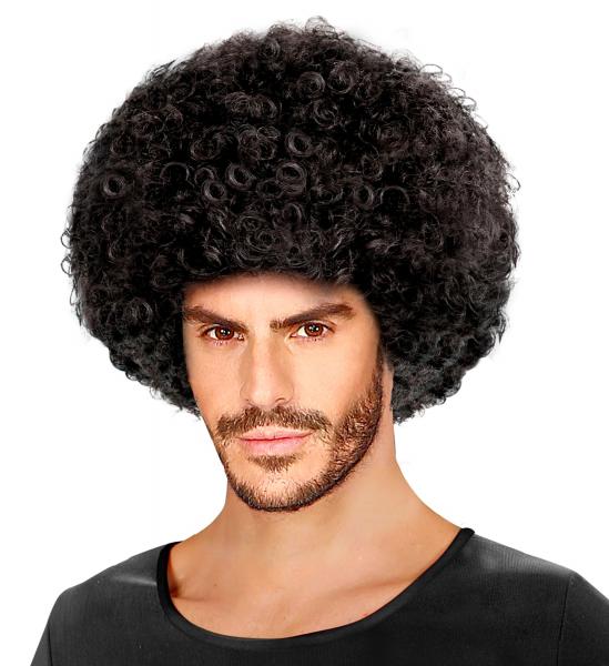 Afro Perücke mittelgross Schwarz Unisex