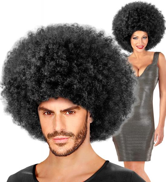 Violette Riesen Afro PerückeMaxi Afro Perücke Jimmy Schwarz