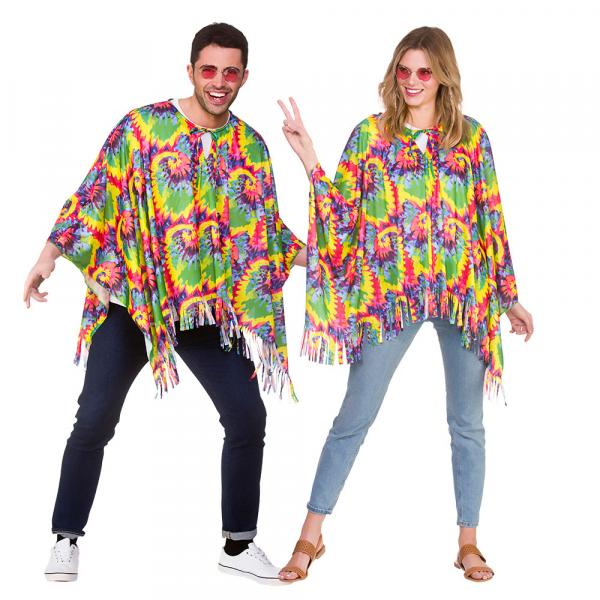 Hippie Batik Poncho Einheitsgrösse