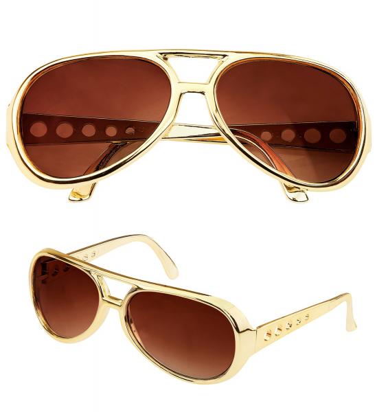 Elvis Brille in Gold