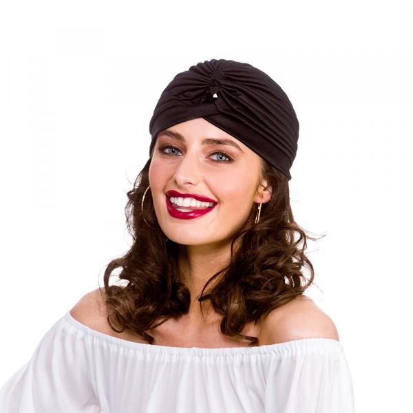 Wahrsagerin Turban Schwarz