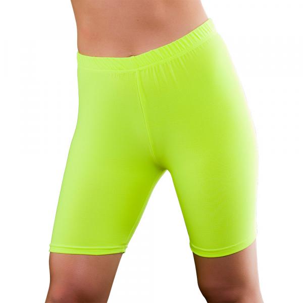 80er Jahre Radlerhose Neon Gelb