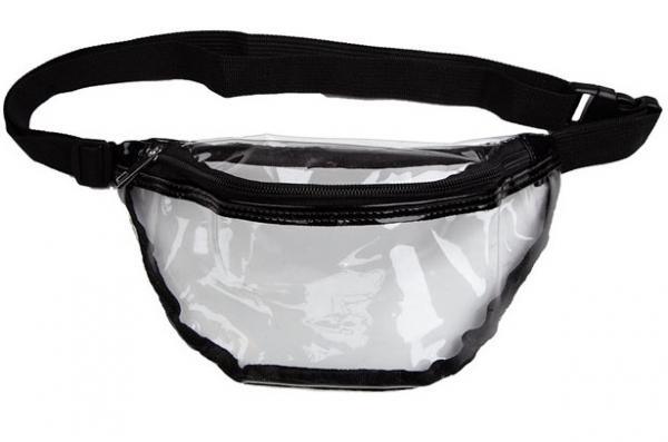 80er Bauchtasche Gürteltasche PVC Klarsicht transparent