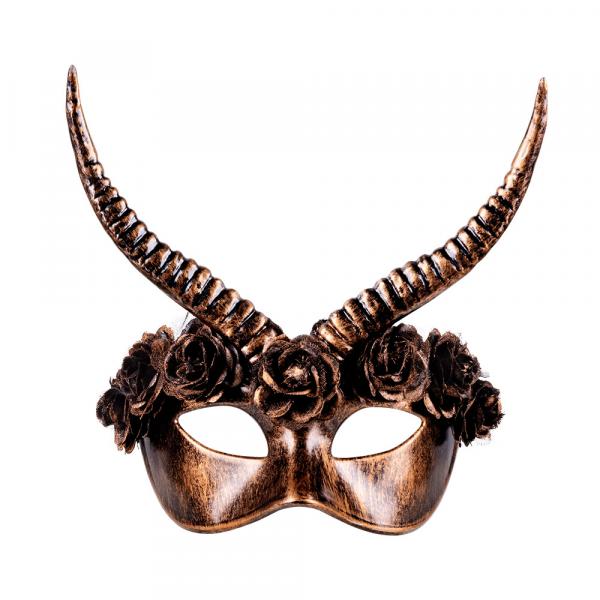 Steampunk Maske mit Hörnern