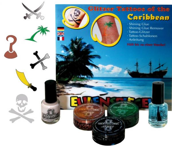 Glitzer Tattoo Set Tattoos of the Caribbean