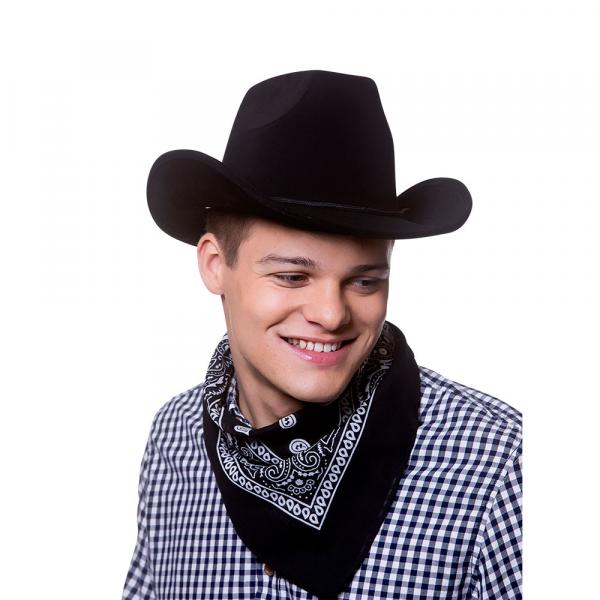 Cowboy Halstuch Bandana Schwarz