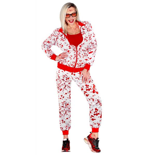 Halloween Trainingsanzug Blutbad mit Oberteil, Hose Unisex