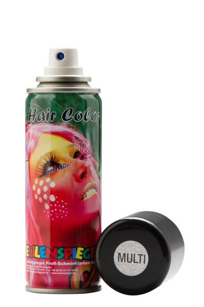 Eulenspiegel Glitzer Haarspray Multicolorrün