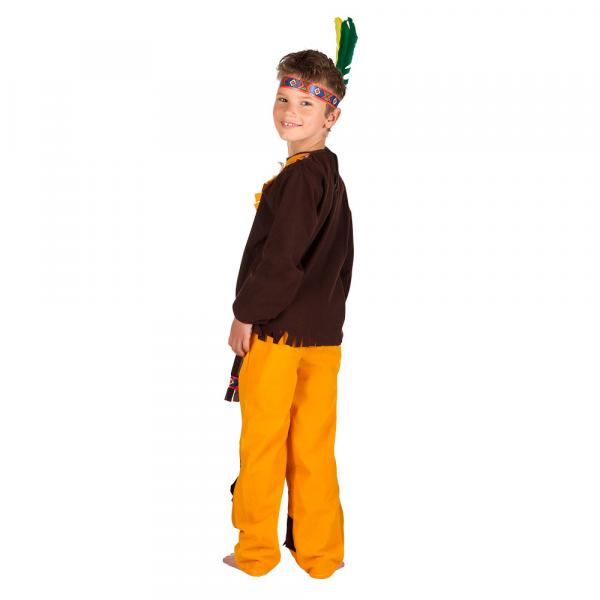 Indianer Kinderkostüm Little Chief mit  Stirnband, Shirt, Hose mit Schürze